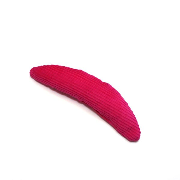 Coussin à la valériane - Banane - Velours côtelé pink