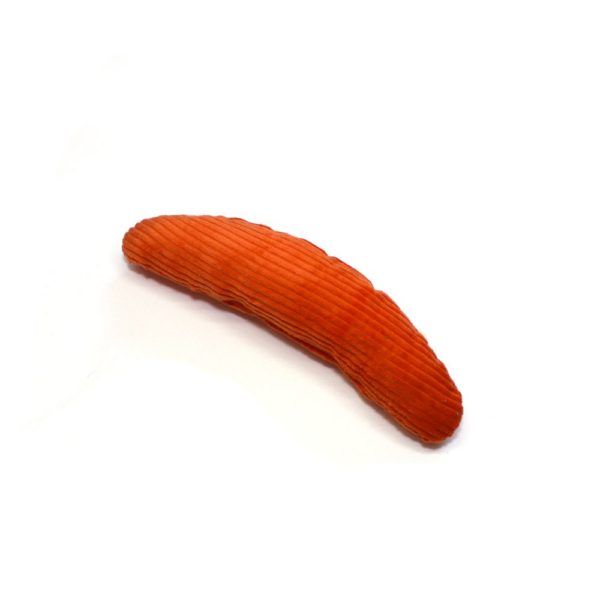 Coussin à la valériane - Banane - Velours côtelé orange