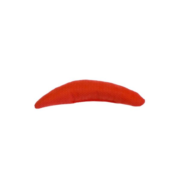 Coussin à la valériane - Banane - Velours cosy - rouge